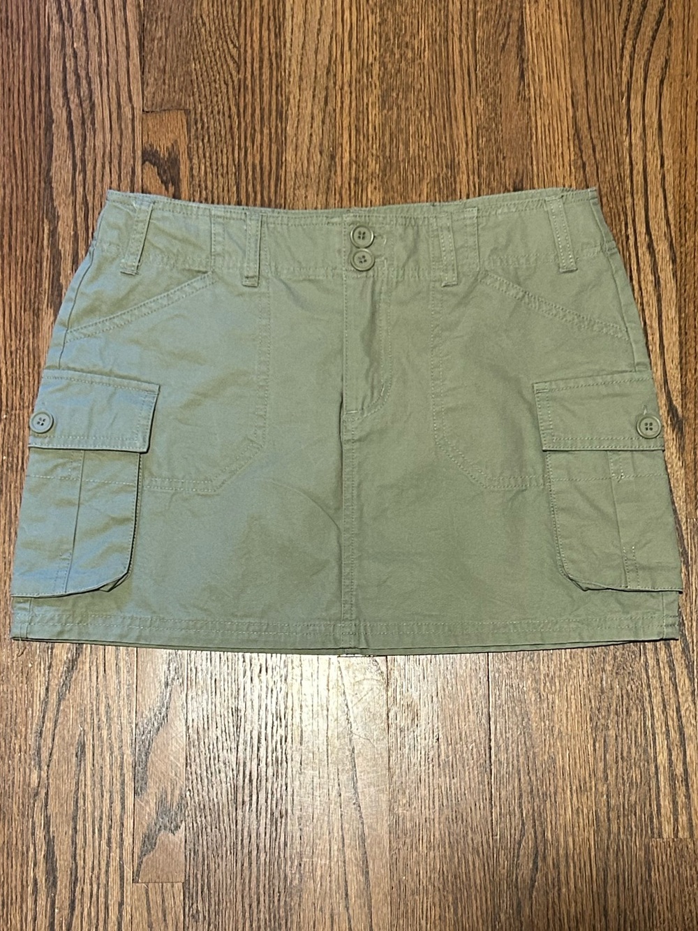 CALI 1850 Los Angeles Olive Green Cargo Mini Skirt Size M
